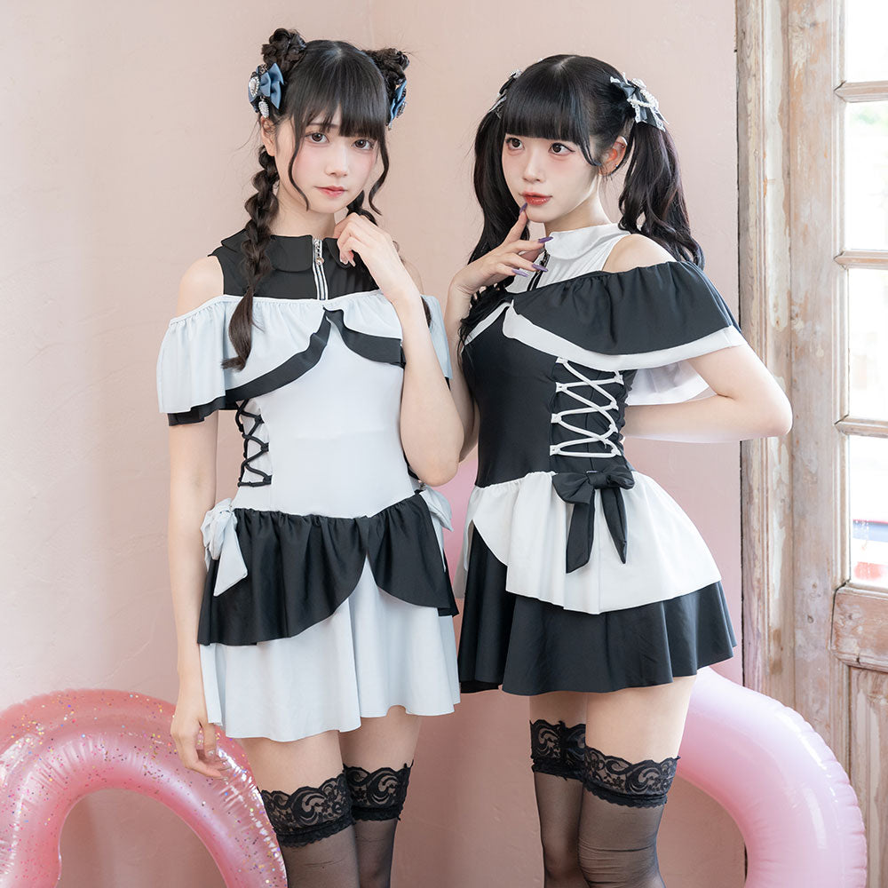 DearMyLove サイドレースアップリボン水着 サイドレースアップリボン水着 – レディースファッション通販の