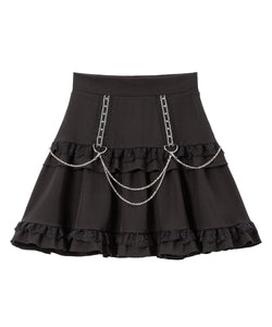 スタッズレースブレードチェーンスカート