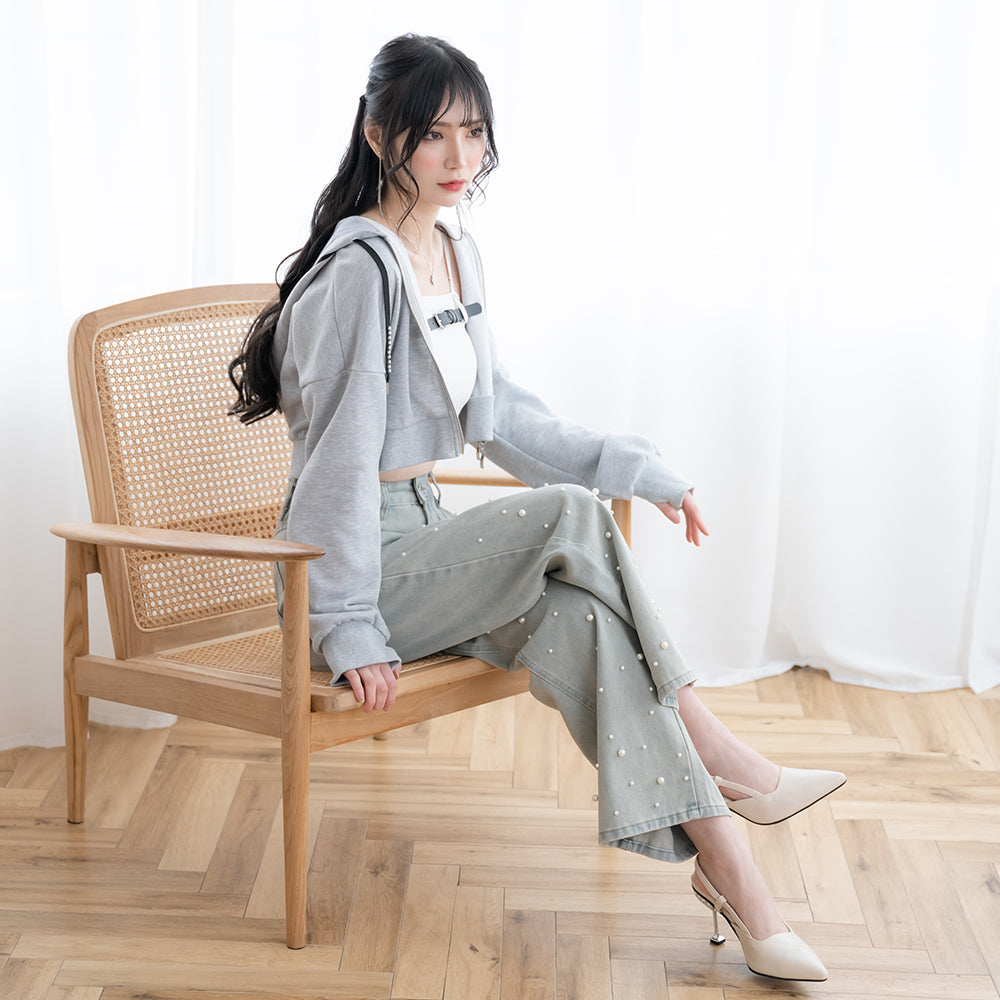 パールワイドデニム – レディースファッション通販の夢展望【公式】