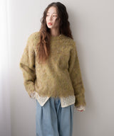 ミックスカラーシャギーニット