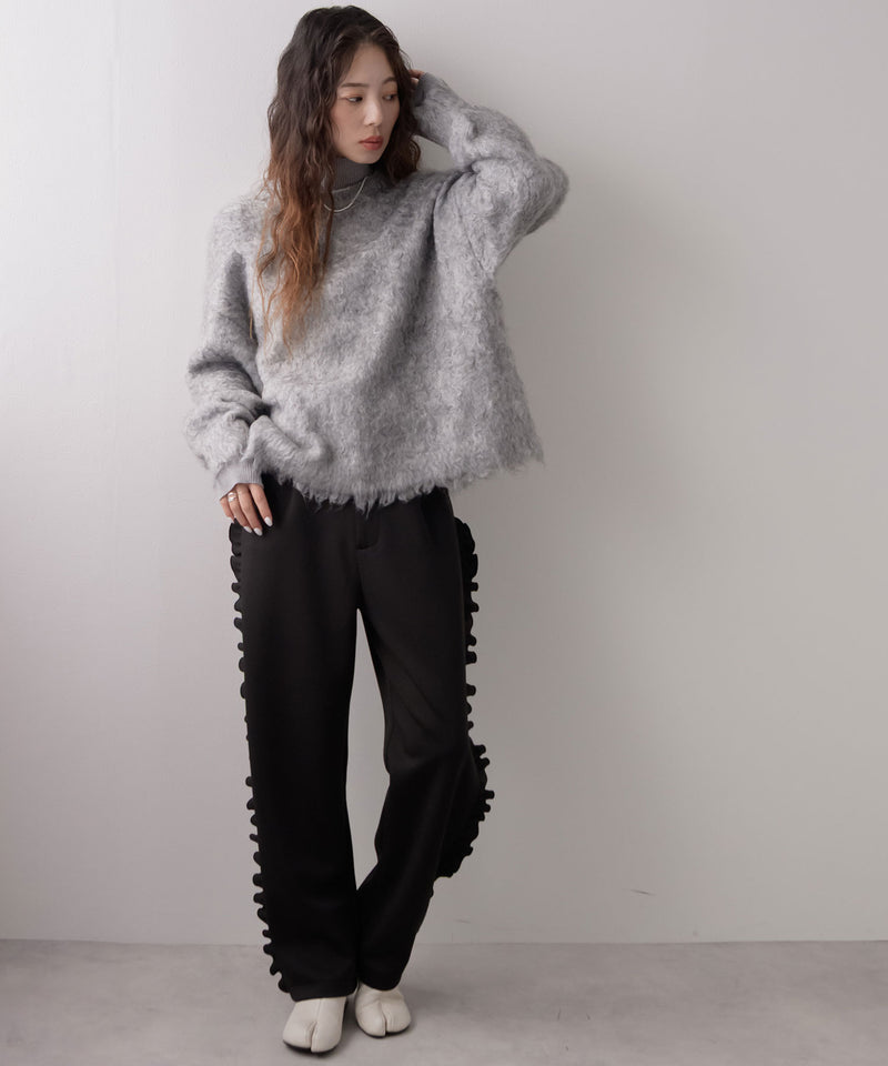 ミックスカラーシャギーニット