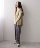 ミックスカラーVネックベスト【ニット】