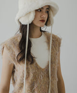 ミックスカラーVネックベスト【ニット】