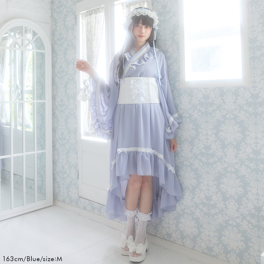 楽天市場】はしごレースフリルロリータ浴衣 : 夢展望 YUMETENBO
