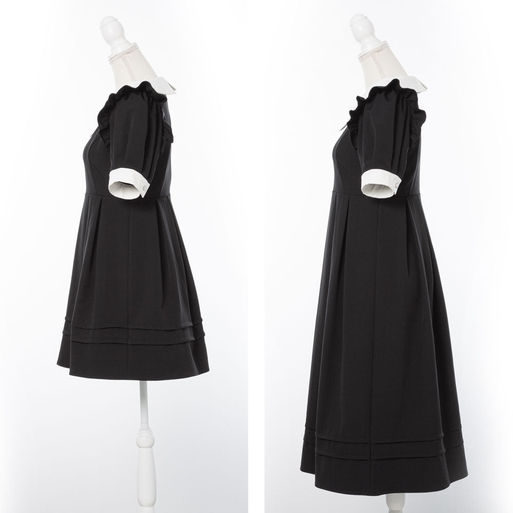 【ころっちぃ】ショルダーフリルタックワンピース ころっちぃ】ショルダーフリルタックワンピース Kanako×Olu