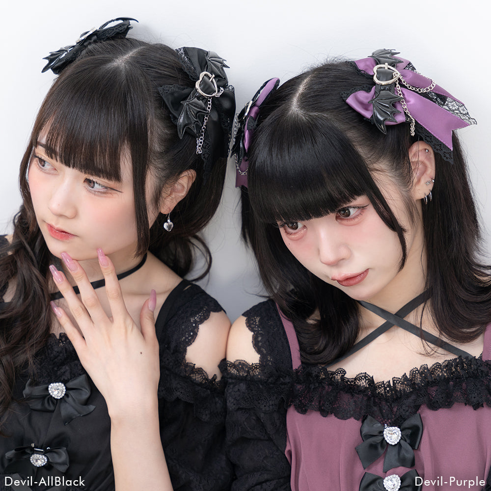 選べる天使or悪魔2個ヘアクリップセット – レディースファッション通販
