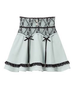 リボンチャームガータースカート