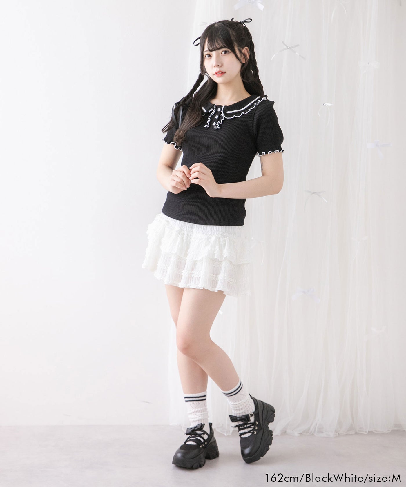フリル襟ポロトップス – レディースファッション通販の夢展望【公式】