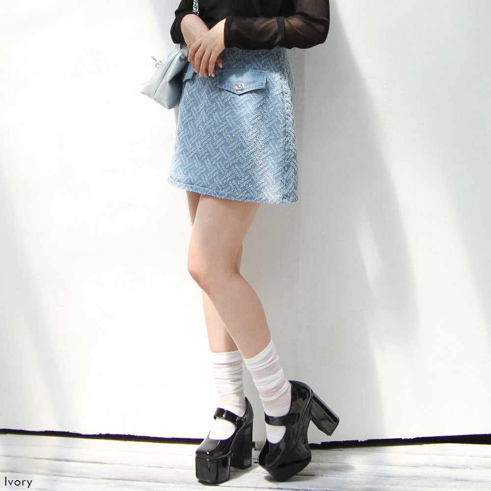 透かし編みシアーソックス – レディースファッション通販の夢展望【公式】