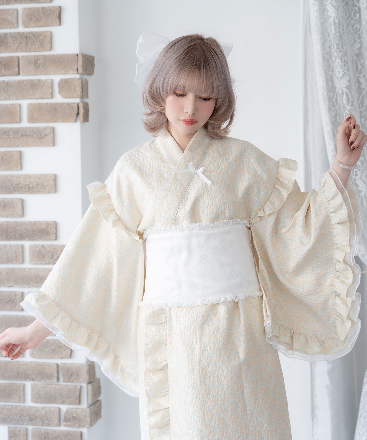 まとめ買い対象】フリル総レースデザイン帯 – レディースファッション