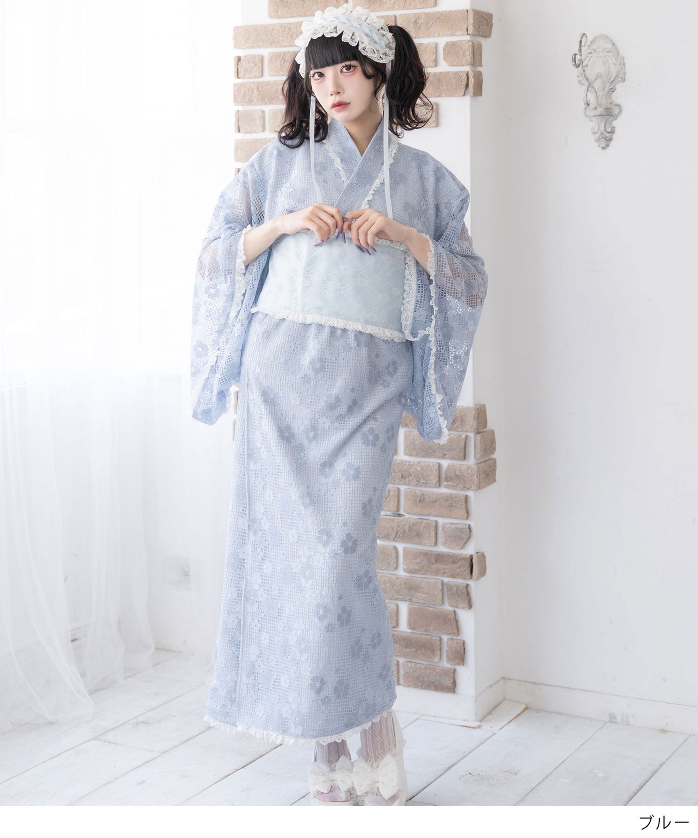 DearMyLove 総レースセットアップ浴衣 フリル総レースデザイン帯 予約 6/8発送】フリル総レースデザイン帯 – レディースファッション