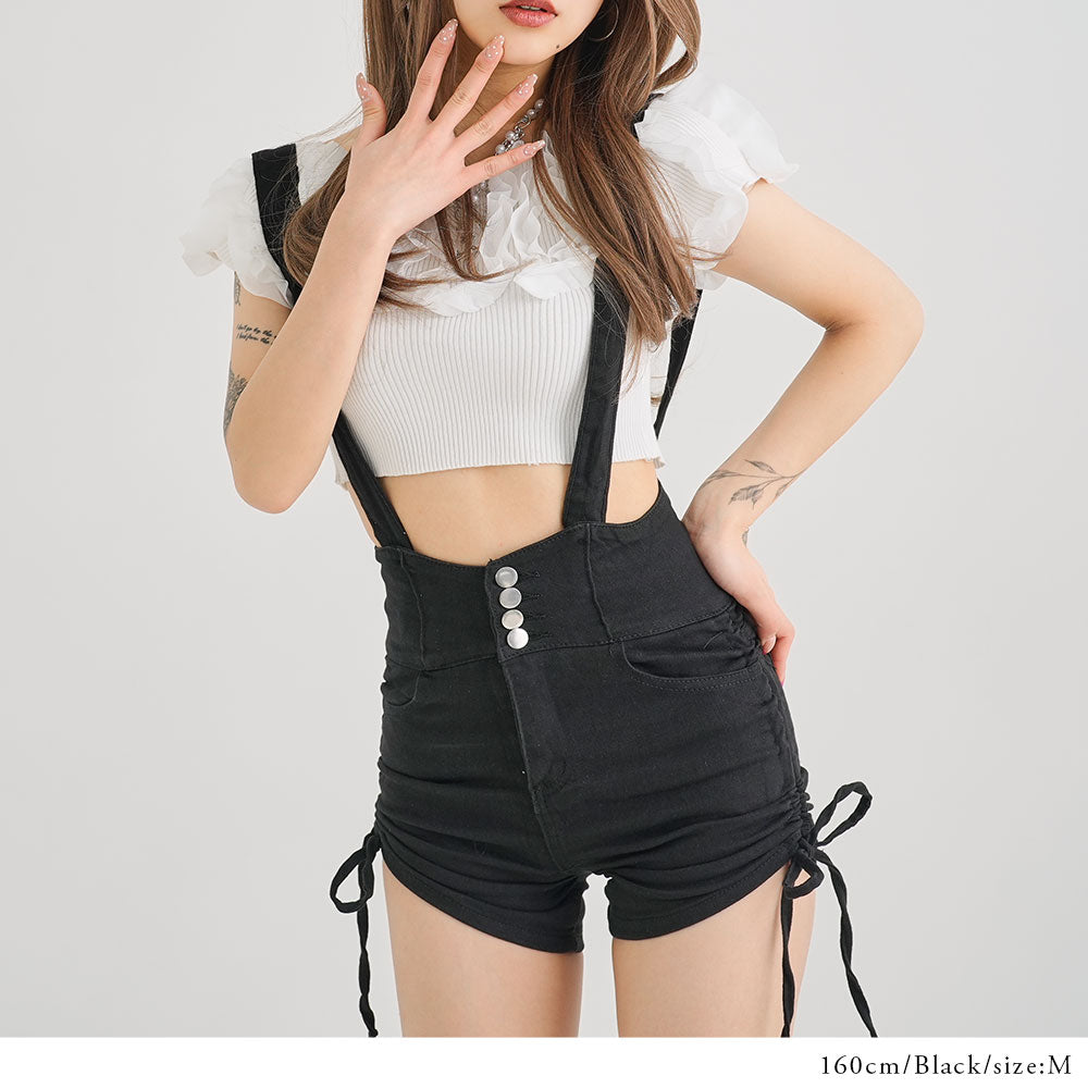 ウエストギャザーcanvasショートパンツ ウエストギャザーCanvasショートパンツ