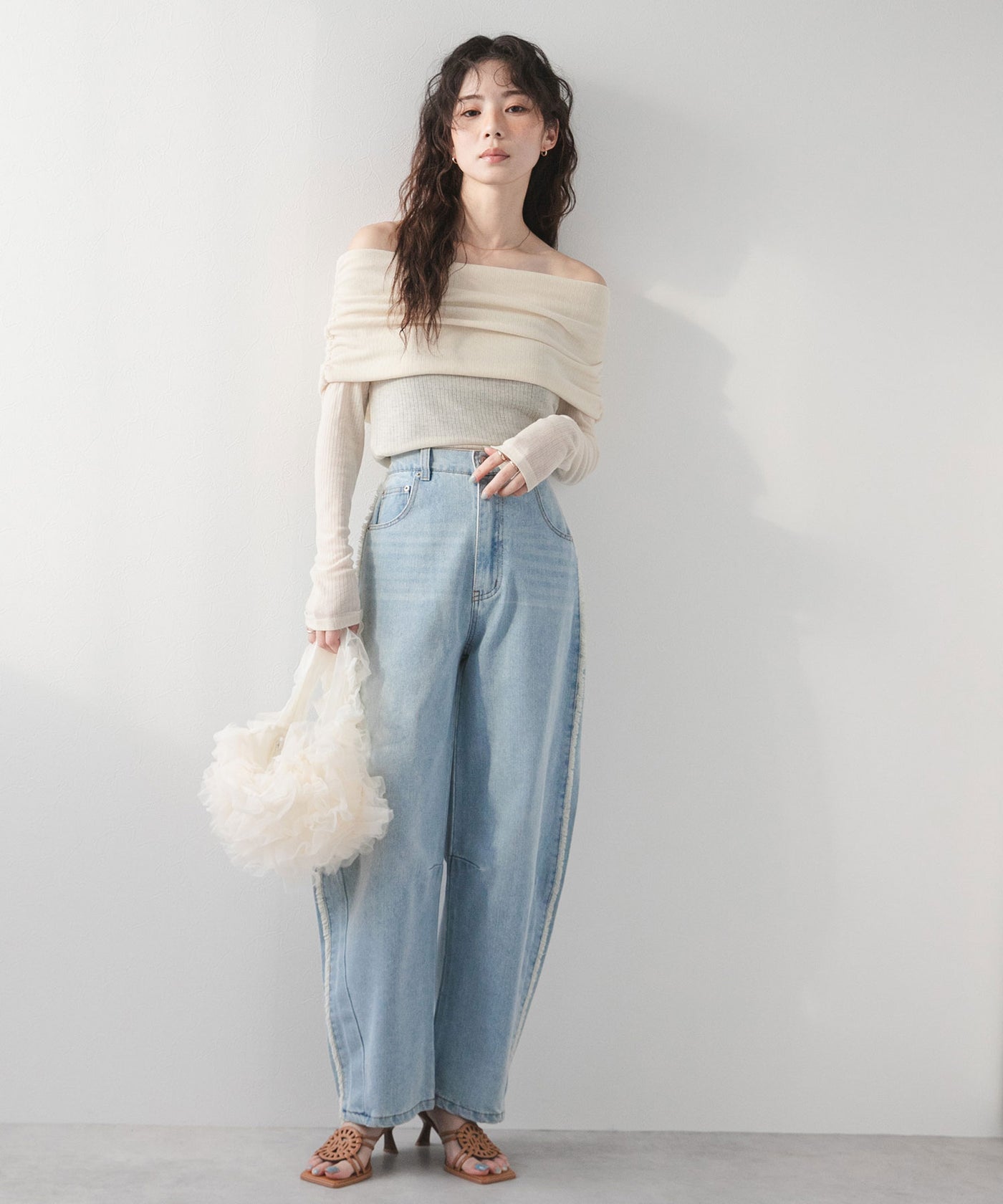 激レア LGB 初期 00s フリンジ加工 フレアデニムパンツ 中古・古着通販】L.G.B (ルグランブルー) 花柄プリントフレアデニム