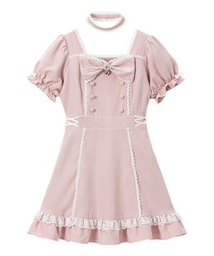 リボンハートメイドワンピース