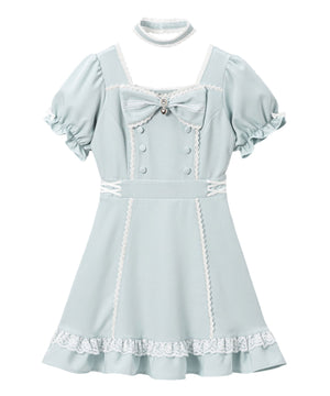 リボンハートメイドワンピース