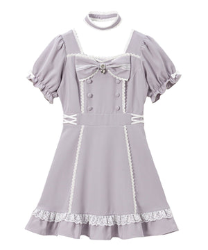 リボンハートメイドワンピース