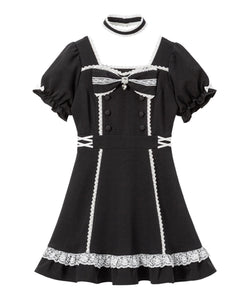 リボンハートメイドワンピース