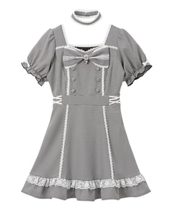 リボンハートメイドワンピース