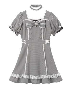 リボンハートメイドワンピース