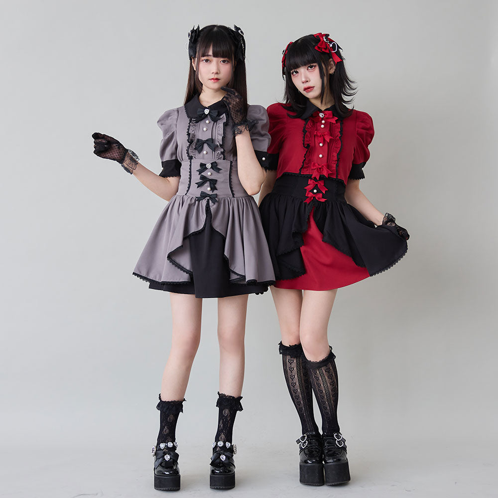 コルセットスカート セール】【取り外し可能】ハイウエストコルセットフレアスカート