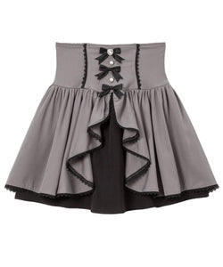 フロントラッフルコルセットスカート