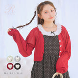 ラメシアークロップドカーディガン【ニット】