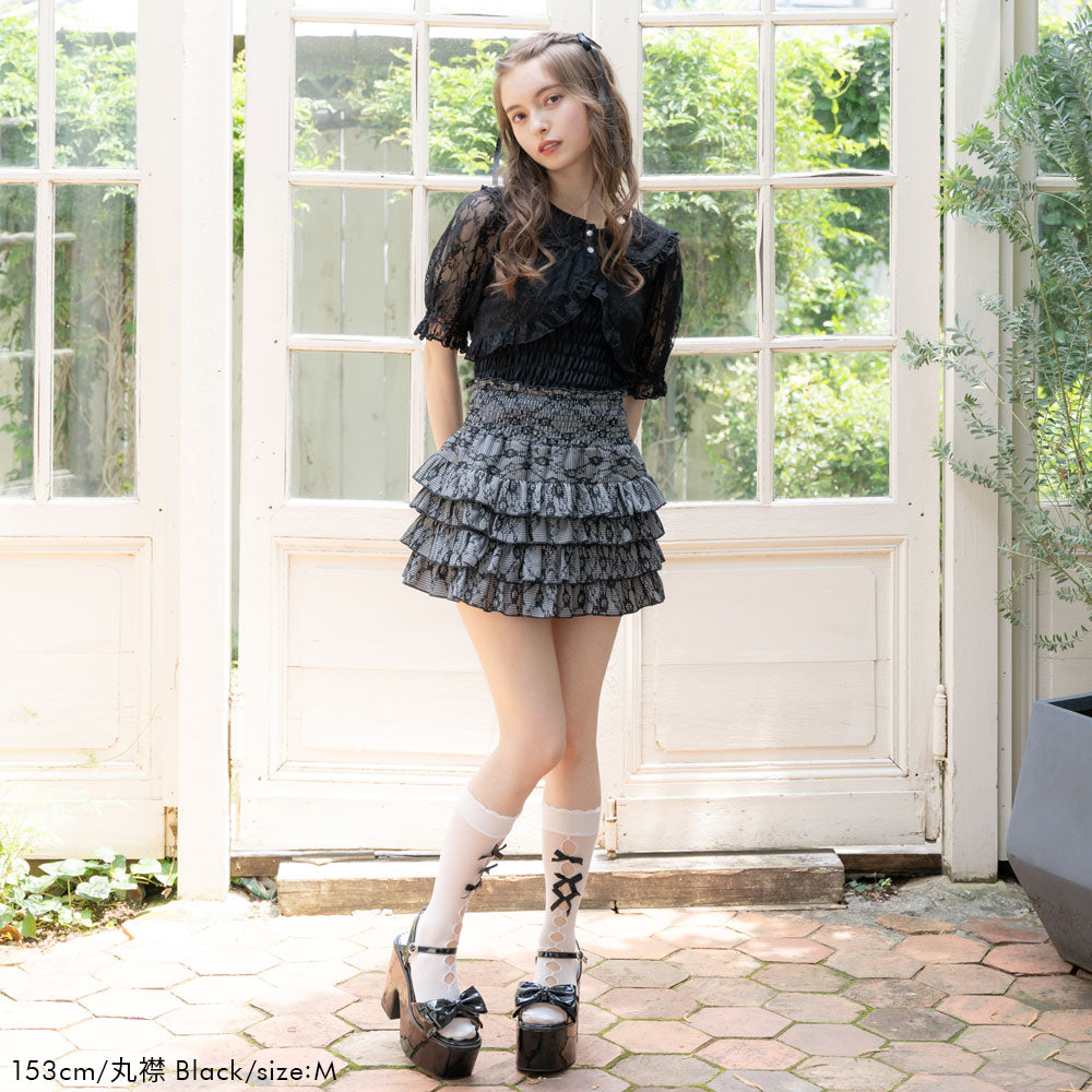 ブラウス シャツ レースボレロsetシャーリングトップス レディース 楽天市場】レースボレロsetシャーリングトップス : 夢展望 YUMETENBO