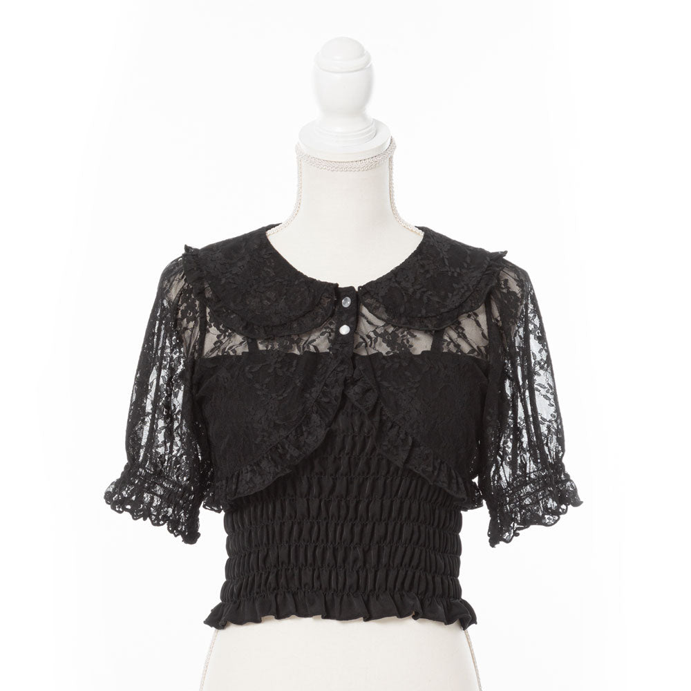 ボレロセットトップス / Bolero Set Top レースボレロsetシャーリングトップス – レディースファッション通販の