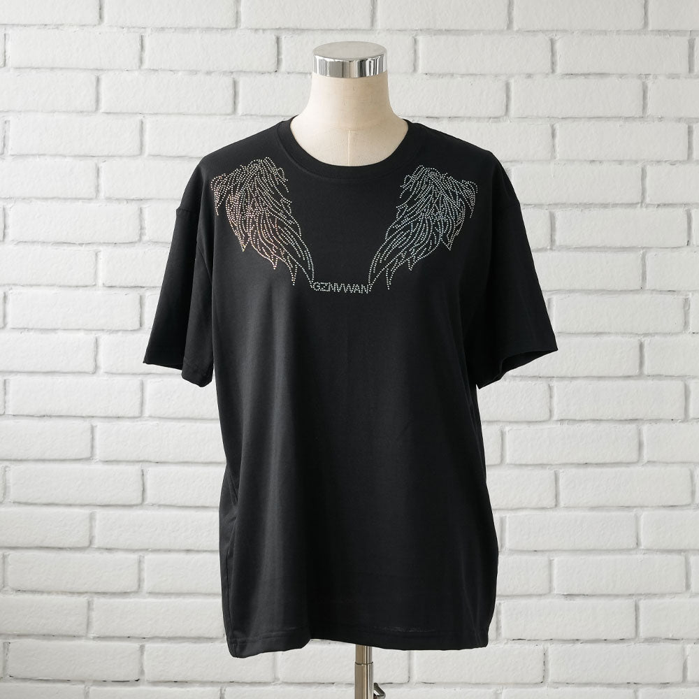 ビッグシルエットキラキラストーンTシャツ 【オーバーサイズ
