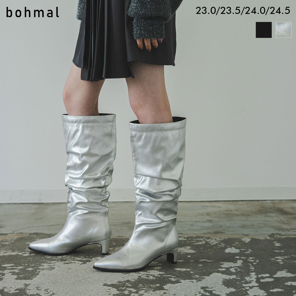 最上もが着用】くしゅくしゅルーズロングブーツ – レディース