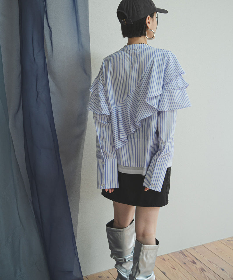 【最上もが着用】くしゅくしゅルーズロングブーツ