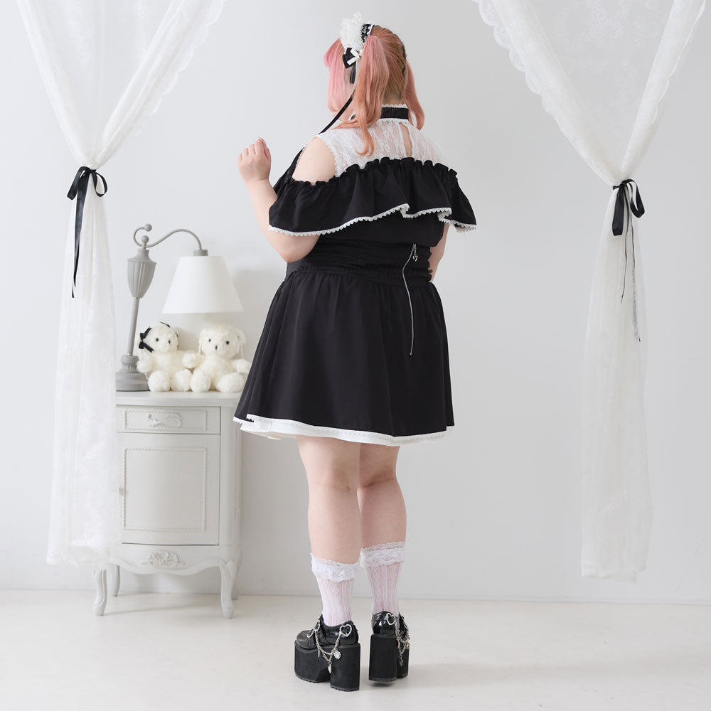 cornet スカート 成瀬愛里さん着用】ギャザーフレアコットンスカート