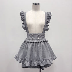 ハートビジューフリルキュロット