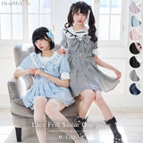 セーラービジューレースフリルワンピース