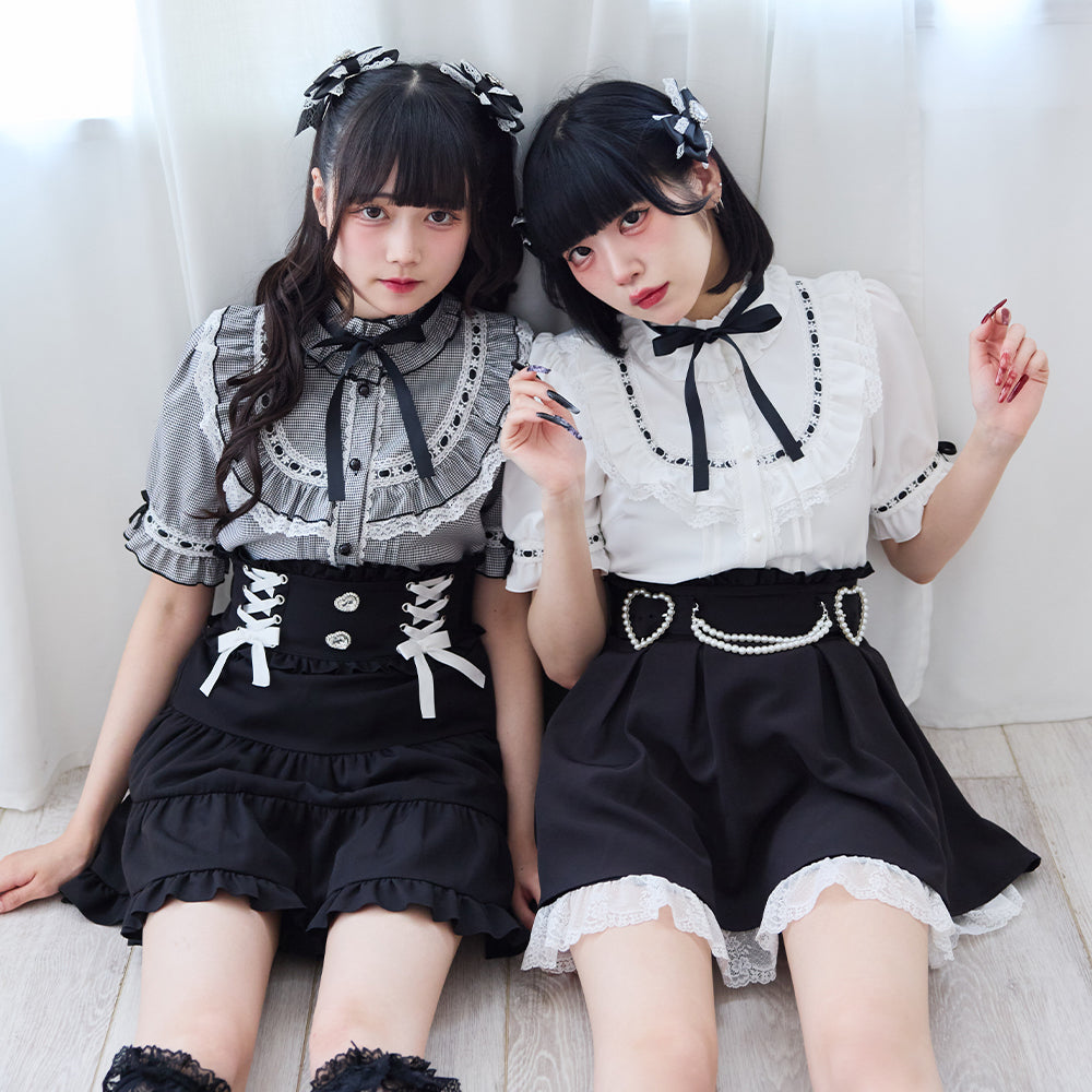 00sLIZLISA系 薔薇 フリル ハシゴレース ベビードール キャミソール