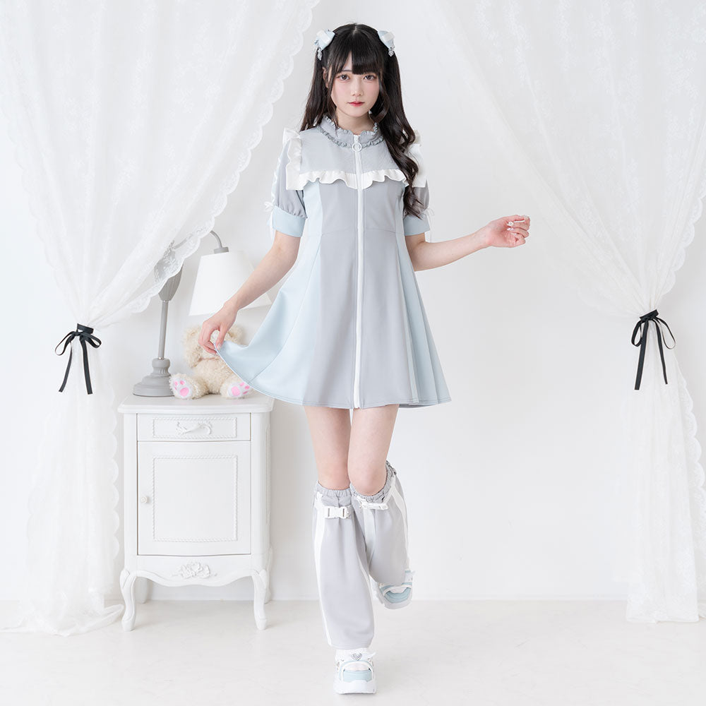 PHEENY バスケットメッシュレースアップドレス PHEENY - st