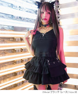 【メール便】レースキャミor透け蝶々キャミ選べるカットソー