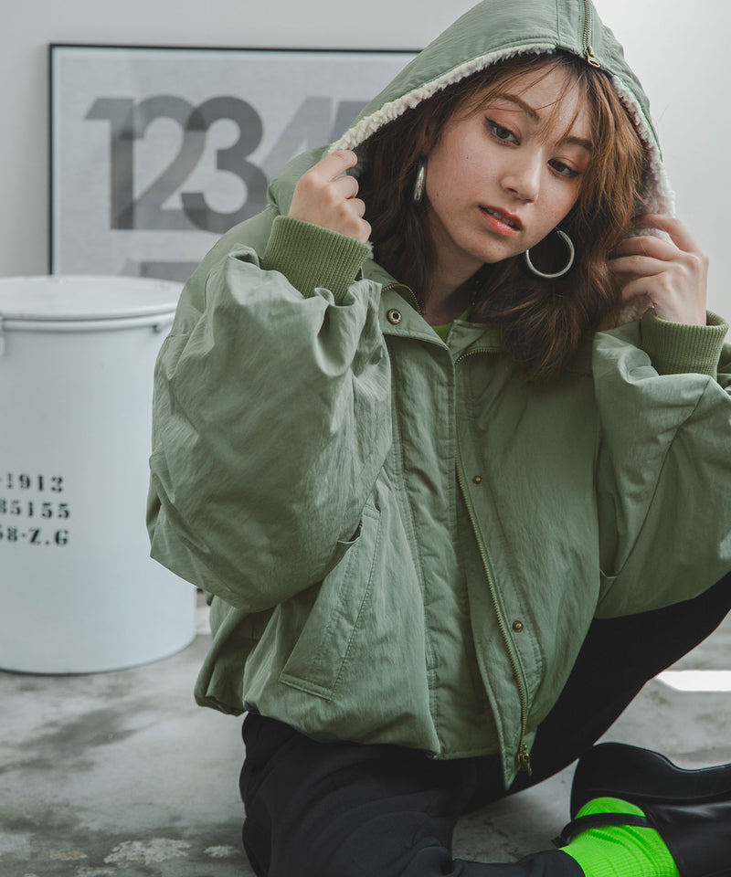 ミリタリー中綿ブルゾン