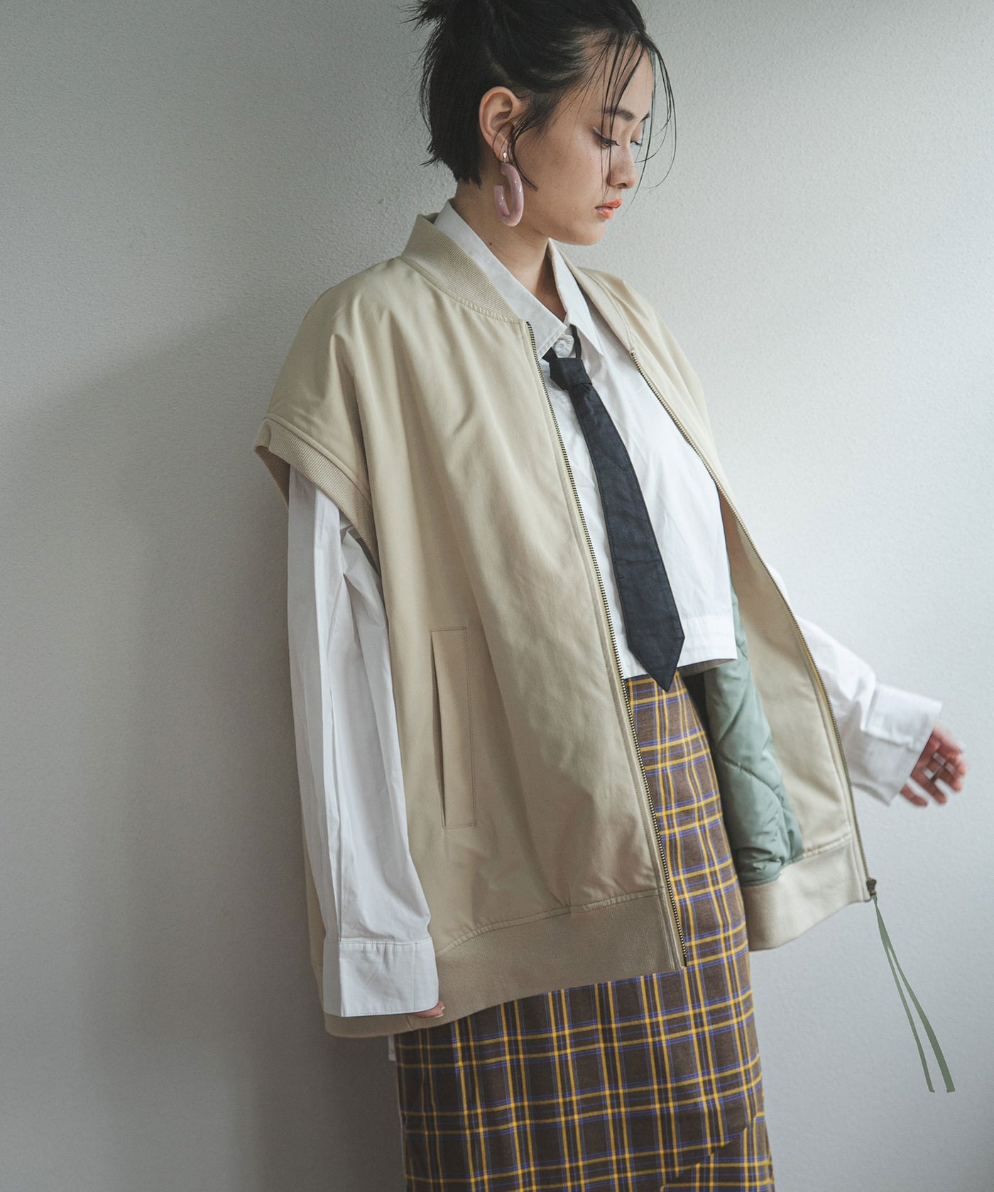 オーバーサイズMA1ベスト – レディースファッション通販の夢展望