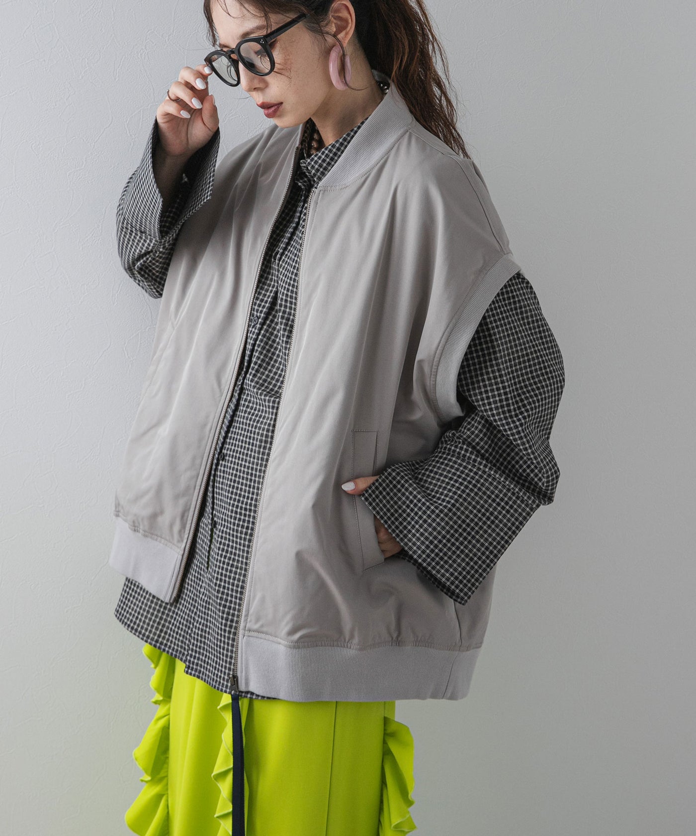 オーバーサイズMA1ベスト – レディースファッション通販の夢展望【公式】