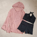 【2buy10%OFF対象】選べる大きいサイズギャルラッシュガード3点セット