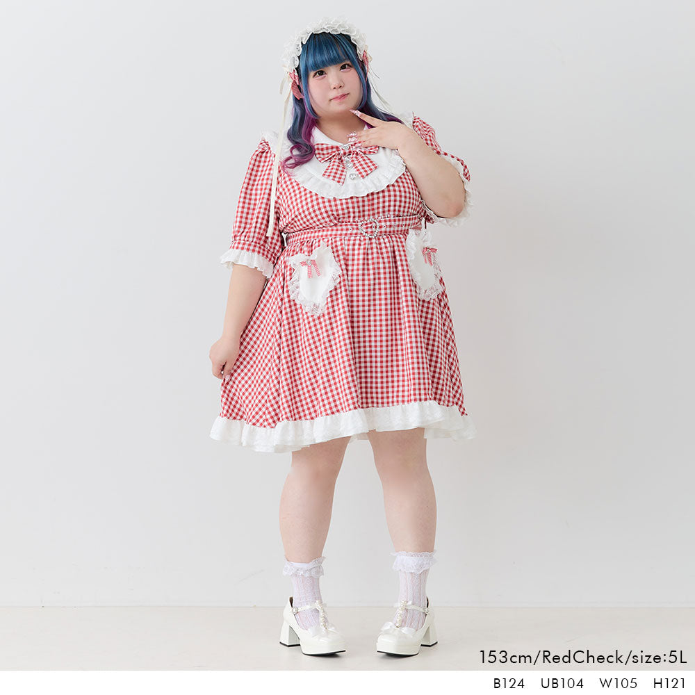 ハートポケットリボンフリルワンピース – レディースファッション通販