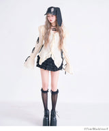 【新春セール】リボンレースティアードスカート