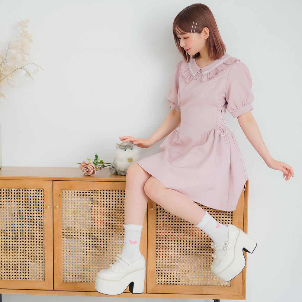 メール便】アソートリボン柄ショートソックス – レディース