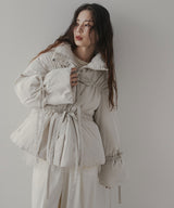 メニーリボンフェイクダウンコート