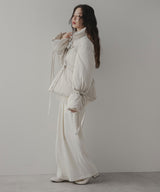 メニーリボンフェイクダウンコート