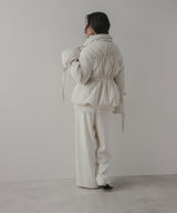 メニーリボンフェイクダウンコート