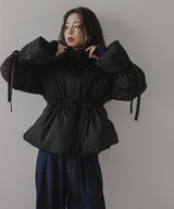 メニーリボンフェイクダウンコート