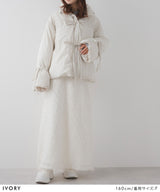 メニーリボンフェイクダウンコート