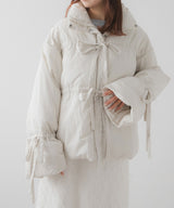 メニーリボンフェイクダウンコート